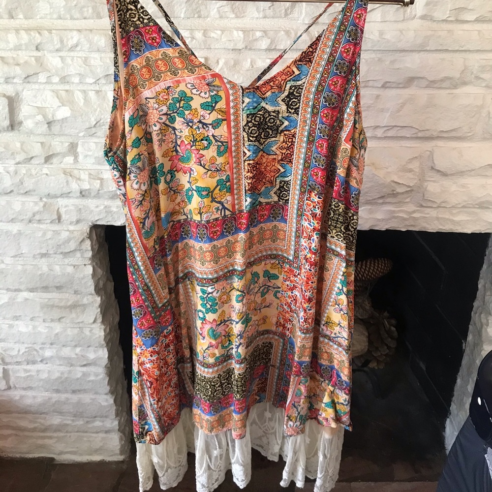 Tunic style mini dress